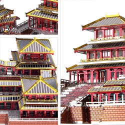 Metalowy Model 3D - Pałac Epang